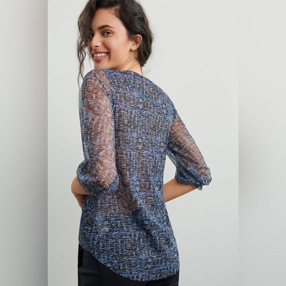 Anthropologie Gretchen Smocked Tunic Medium - Picture 2 of 10